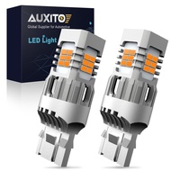 AUXITO 2Pcs No Hyper Flash T20 7440 7443 Turn Signal Lights No Error W21W Signal Lights Amber Yellow