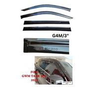 GWM TANK 500 2025 (G4M) 3 INCH Door Visor With 3M Tape Window Vent Deflector 4pcs/set