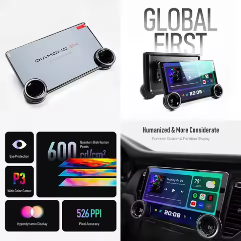 2026 Hot Sale 2K Android Car Dvd Player Stereo Car Dvd Player Android 10.1-Inch Dual-Knob Large-Scre