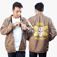 Moral Flat-Windbreaker Jacket-Skate Supply-Brown