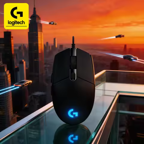 Logitech G203/G102 LIGHTSYNC mouse, with 8000 DPI precise tracking and RGB lighting effect synchroni