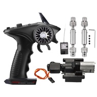 For MN D90 WPL Remote Control Car Metal Accessories Modified Four-way 370 Shift Gearbox Transmission