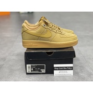 High quality brown cowhide af1 shoes