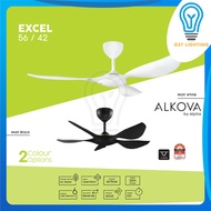Alpha Alkova Excel 3B 56" / 5B 42" DC Motor 3Blade / 5 Blade Ceiling Fan (6 Speed Remote)