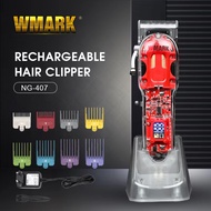 WMARK NG-409 LCD digital display hair clipper oil head electric clipper mens charging clipper hair s