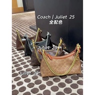 [Old Fairy] Daigou Grade Coach Juliet Juliet Juliet 25 Underarm Bag Denim Chambray Shoulder Bag Cros
