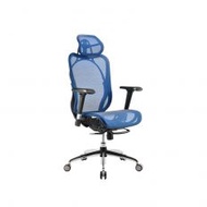 【irocks 艾芮克】 T05 (自行安裝) 人體工學辦公椅 藍色 網椅 電競椅
