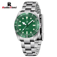 ROLLS TIMI 40MM Watch Automatic Man Original Japan NH35 Ceramic Bezel Stainless Steel Watch For Men 
