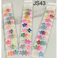 JS43 (a, C, D, E spot) mini star clips set of 10 sets (30 pcs), JS44 clips set of 8 pcs, JS43 (AA,B)