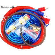 1500W Audio Speakers Wiring Kit 8GA Car Subwoofer Cable 60 AMP Fuse Holder Speaker Installation Wire