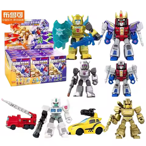 Blokees Official Broco Transformers Stars Mini Pocket Building Blocks Optimus Prime Bricks