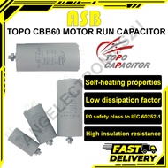 TOPO CBB60 Motor Run Capacitor 450V (20uF – 60uF) | Aircond Fan Pump Compressor Motor | Made in Chin