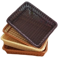 [Imitation Rattan Storage Basket] Imitation Rattan Fruit Basket Rattan Fruit Basket Supermarket Snac
