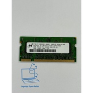 Micron 1GB 2Rx16 PC2-6400S-666-13-A0 MT8HTF12864HDY-800E1 Laptop RAM