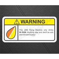 Funny Warning Sticker - 95 RON Eldery Driver