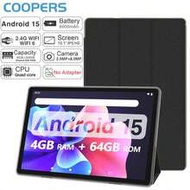 CP20 Tablet Android 15 Tablet With Case, RK3562 4-Core 2.0Ghz/4GB RAM 64GB ROM/2.4G WiFi+WiFi 6/BT 5