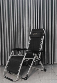 Ghế Xếp Thư Giãn JAKITA vải lưới sợi carbon khung thép trọng tải 300kg tặng khay để ly gối