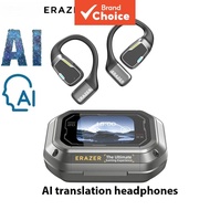 ERAZER XP6 AI Translation Wireless Headset Bluetooth 5.4 Smart Touch Screen LED HD Call Mic IPX7 Wat