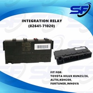 💯TOYOTA HILUX KUN25/26,ALTIS,KDH200,FORTUNER,INNOVA INTEGRATION RELAY (100% ORIGINAL) (82641-71020)
