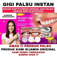 Kreatif Gigi Palsu Atas Bawah Satu Set Venner Gigi Snap On Smile 100%