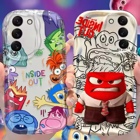 Inside Out 2 Wave Case for Samsung Galaxy S24 S23 S22 S21 Ultra Plus S20 FE A73 A72 A71 A55 A54 5G A