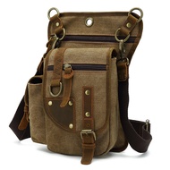 Augur New Style Outdoor Cycling Leg Bag Men Canvas Fashion Casual One-Shoulder Messenger Bag Korean 
