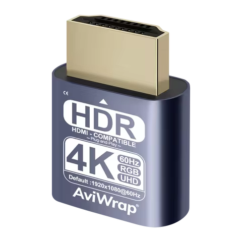 ‌HDMI Dummy Plug,HDR EDID Emulator,Headless Virtual Display for Remote Desktop & GPU,4K/1440p/1080p@
