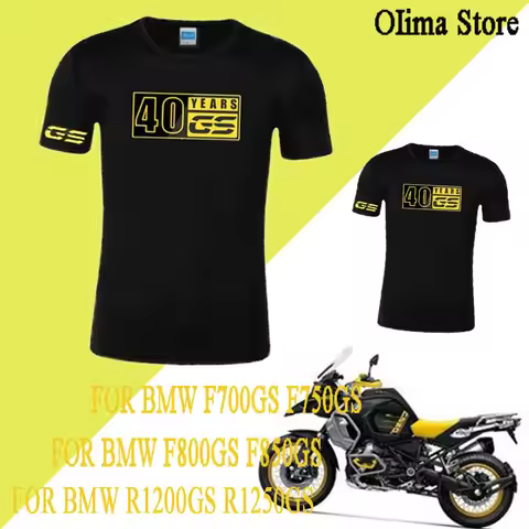 New 40 Years GS T Shirt clothing Adventure T-Shirt For BMW F700GS F750GS F800GS F850GS R1200GS R1250