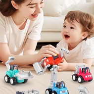Construction Vehicle Boy Toy Car Roller Model Toy Drill Toy Inertia-driven Toy Machine Car V5f8