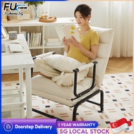 FUCHEN Foldable Sofa Chair Adjustable Single Bed Computer Office Folding Lounge Chair Comfortable La