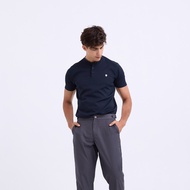 Khaki Bros. - คาคิบรอส - Henley T-shirt - เสื้อยืดแขนสั้นคอ Henley ทรง Regular - KM25K044