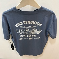 Original RVCA men's t-shirt RVca demo short sleeve tee blue new