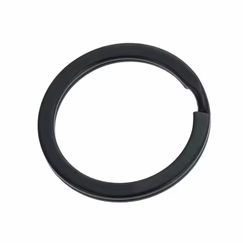 10/20PCS Out Size 15/20/25/28/30/32mm Black Metal Key Chains Split Ring Never Fade High Quaility Key