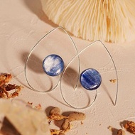 經典藍晶石耳環 Kyanite Swirl Earring
