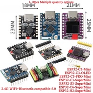 1-10Pcs ESP32-C3 ESP32C3 ESP32C6 C6 S3 H2 PRO Mini SuperMini Wi-Fi Ble Program Learning Core Develop