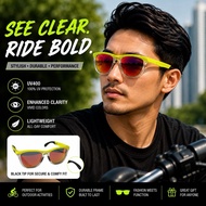FRGSKN RNG PRIZM Sunglasses Cermin Mata UV400 Ruby Lense Frame Yellow 2Tone