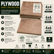 1/2 plywood 6x6 and 4x4