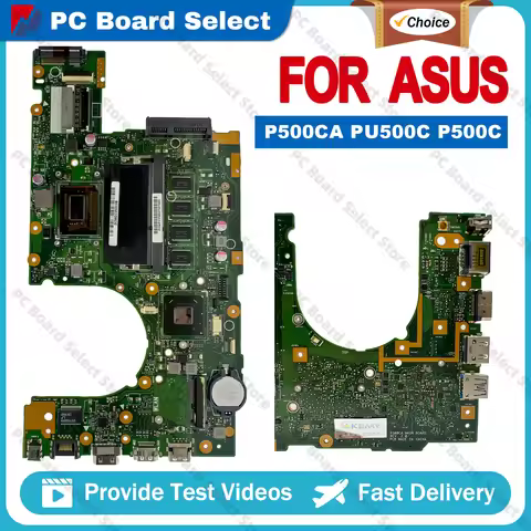 P500CA Notebook Mainboard For ASUS ProArt P500CA PU500C P500C Laptop Motherboard With I3 I5 I7 CPU 1
