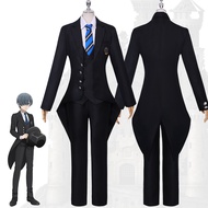 Black Butler Ciel Phantomhive Cosplay Costume School Uniform Wig Full Set Premium Anime Outfit Props