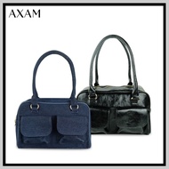 AXAM by Audi Marissa Combo Xie Bag Denim and Charchoal For Women Shoulder Bag CMB02