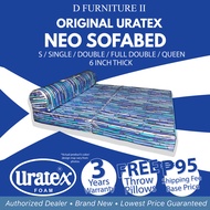 URATEX NEO SOFABED with Pillow and 100% Uratex Foam ( Single / Double / Queen / Family )