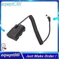 eQQCoiled Power Cable Dummy Battery LP-E6NH to D-TAP for  R5, R5 C, R6, R7, R, 5D II, III, IV, 6D II