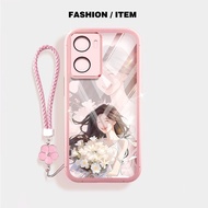 YBD Phone Case For OPPO A57 4G A77 A57E A77S 2022 Clear Silicone Soft Shell Confident Sunny Bouquet 