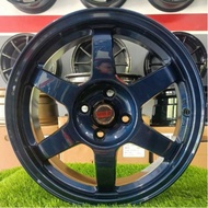 Auto Option Rim Thailand TE37 16 Inch 7JJ 4H100 ET38 Matt Blue