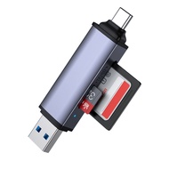 3.0 Metal Card Reader USB3.0+Type-c Dual-Head TF/SD Two-In-One High-Speed 0TG Dual-Head Card Reader