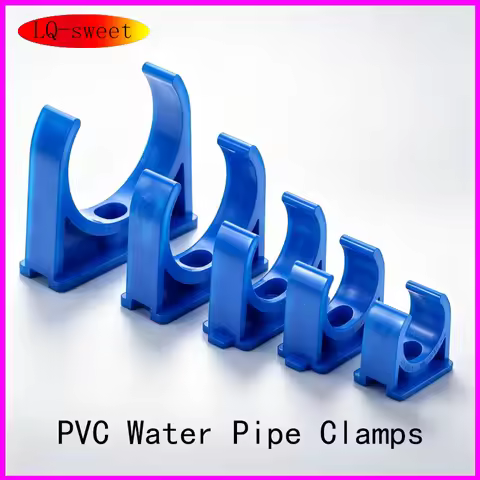 PVC Pipe Clamps Water Pipe Support PVC Pipe Connectors Garden Irrigation Tube Bracket Pipe Fittings