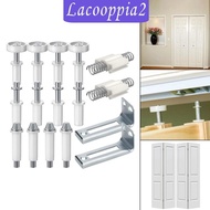 [Lacooppia2] 16x Bifold Door Hardware Bifold Door Hardware Repair Replacement Parts, Bifold Door Bottom Closet Door Repair