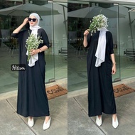 GAMIS BATWING KNIT RIB PREMIUM / GAMIS KALONG KNIT / GAMIS KNIT RAJUT / DRESS KALONG