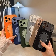 Skin-Like Frosted Magnetic Phone Case，Comes With A Phone Stand，Soft Material，L Compatible With IPhon