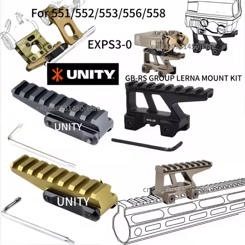 Tactical UNITY Optic Riser FTC Mount For E*TECH 551 552 553 558 Red Dot Sight 2.26" Optical Height S